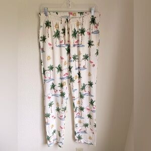 Burt’s Bees baby lounge pajama pants holiday Xmas vacation super soft sz M